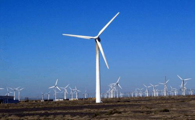 成片的風電站，已然成為一道風景。