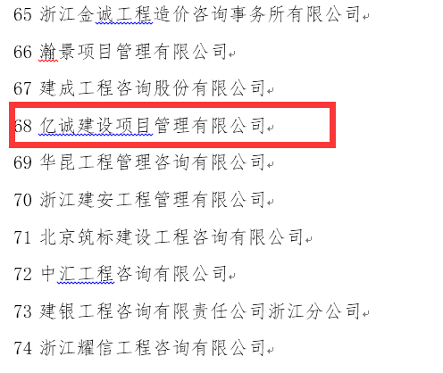 穩(wěn)健發(fā)展，厚積薄發(fā)&mdash;億誠公司再次榮登全國造價咨詢企業(yè)百強榜